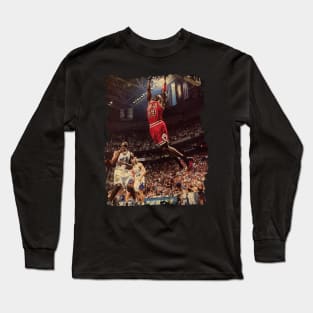 Michael Jordan Over Jump Long Sleeve T-Shirt